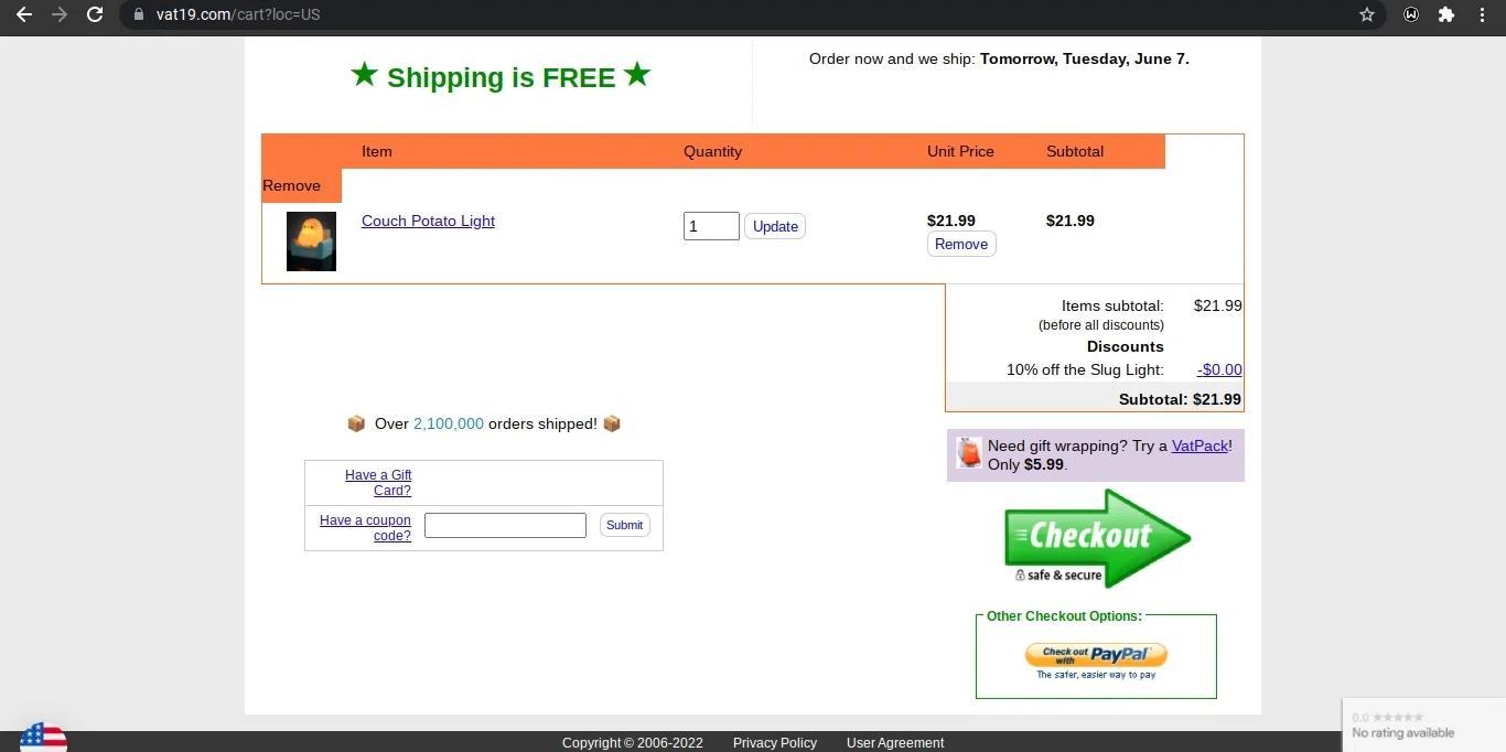 How to apply Vat19 coupon code